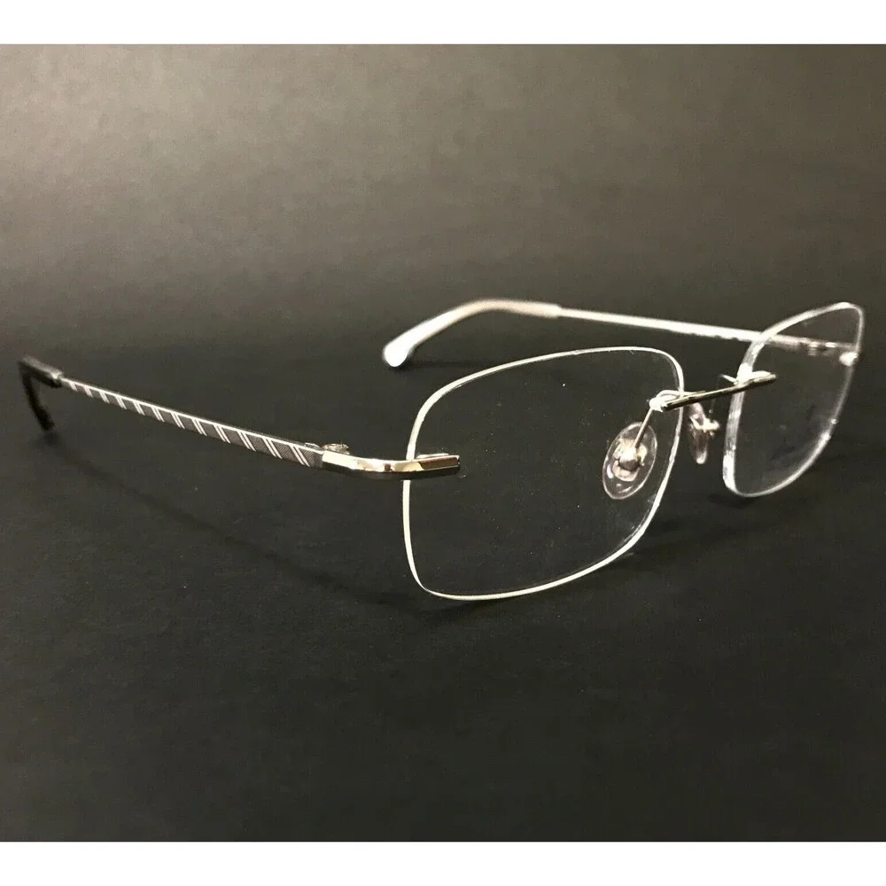 Brooks Brothers Eyeglasses Frames BB495T 1558T Silver Square 52-18-140